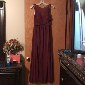 Wine Sz 10 David’s Bridal Bridesmaid’s Dress